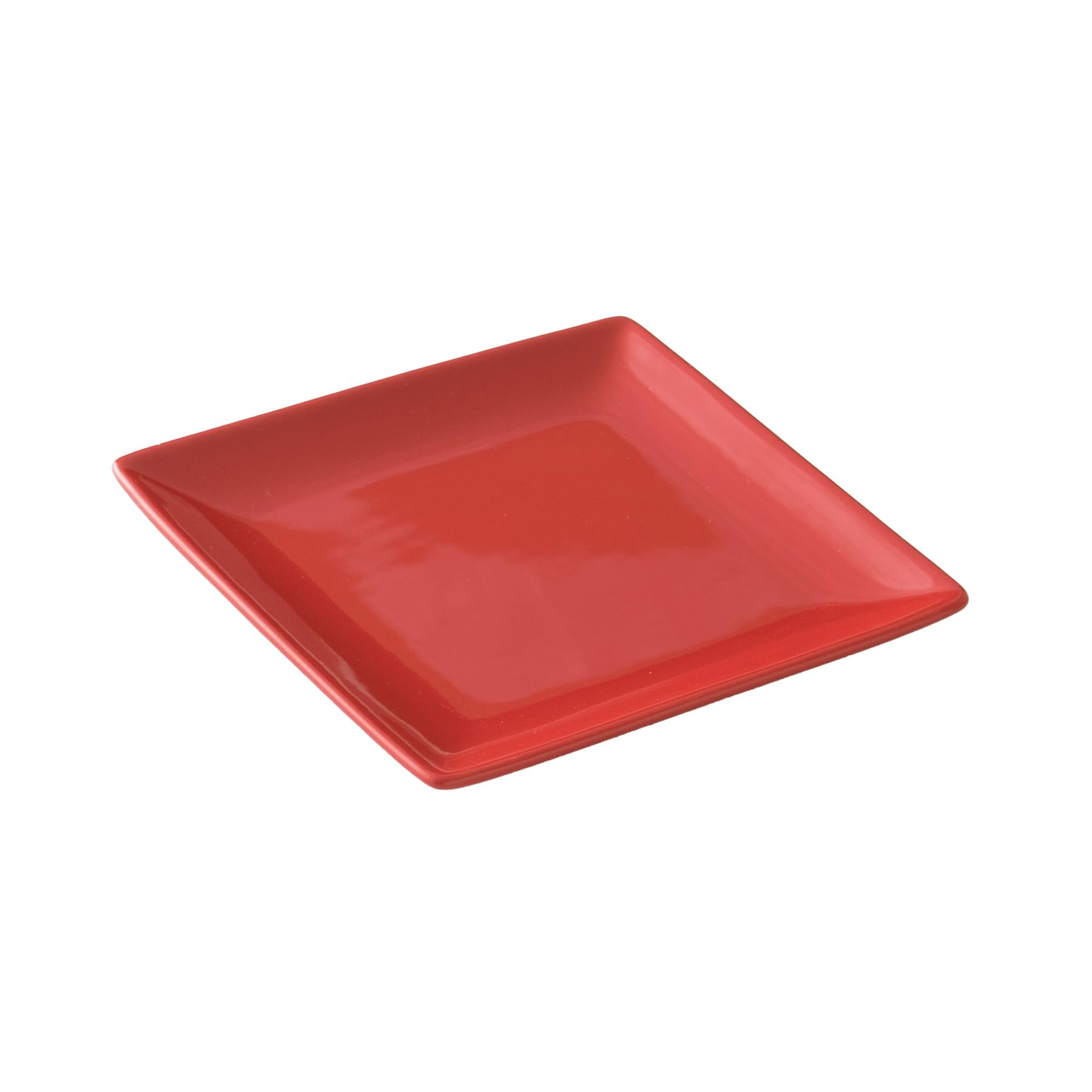 Amazon｜【2枚セット】小皿 スクエアー プレート13cm/レッド【スクエア